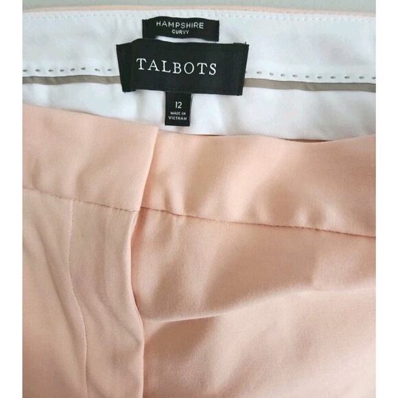 Talbots ~Woman Size 12~ Light Peach Hampshire Curvy Ankle Pants NWOT. - Picture 2 of 12